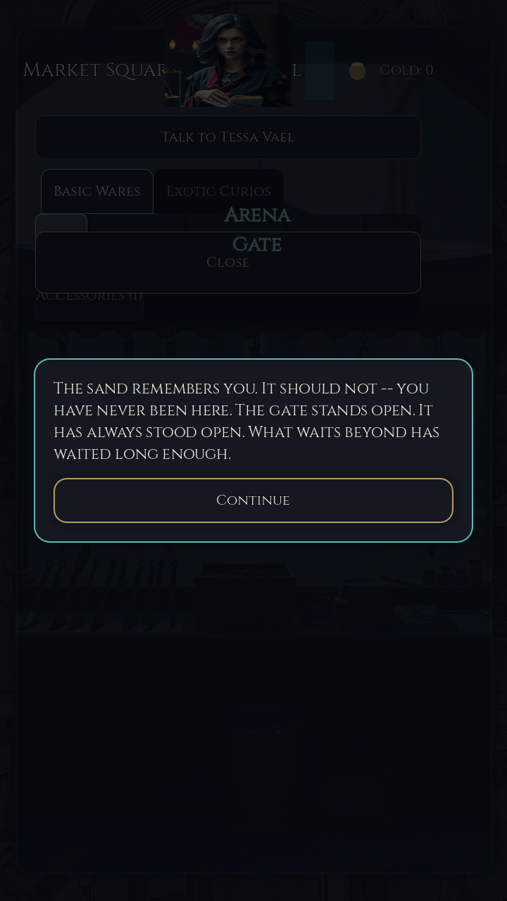 The Vathir Dominion: First Pit market square screenshot